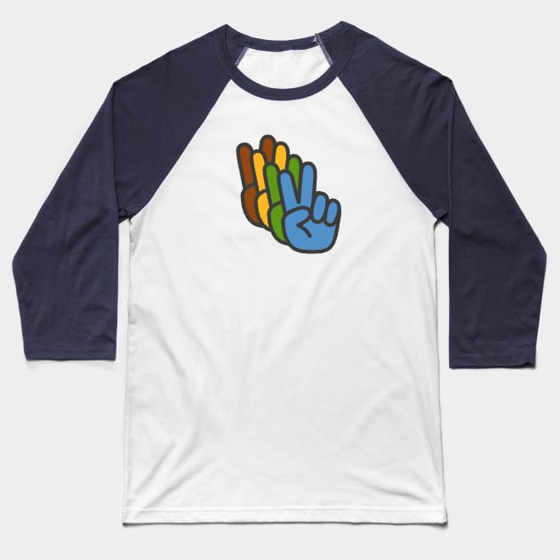 Peace Out Baseball T-Shirt by AlyKatDesigns